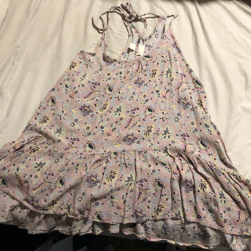 Flowery flow tank top